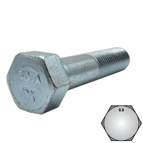 3/8-16 X 3/4 HEX HD GR8 ZINC  / USA